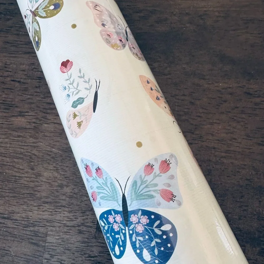 Floral Butterflies Premium Gift Wrap Wrapping Paper Roll